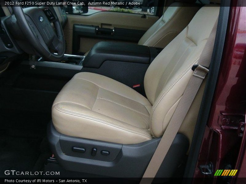 Autumn Red Metallic / Adobe 2012 Ford F250 Super Duty Lariat Crew Cab