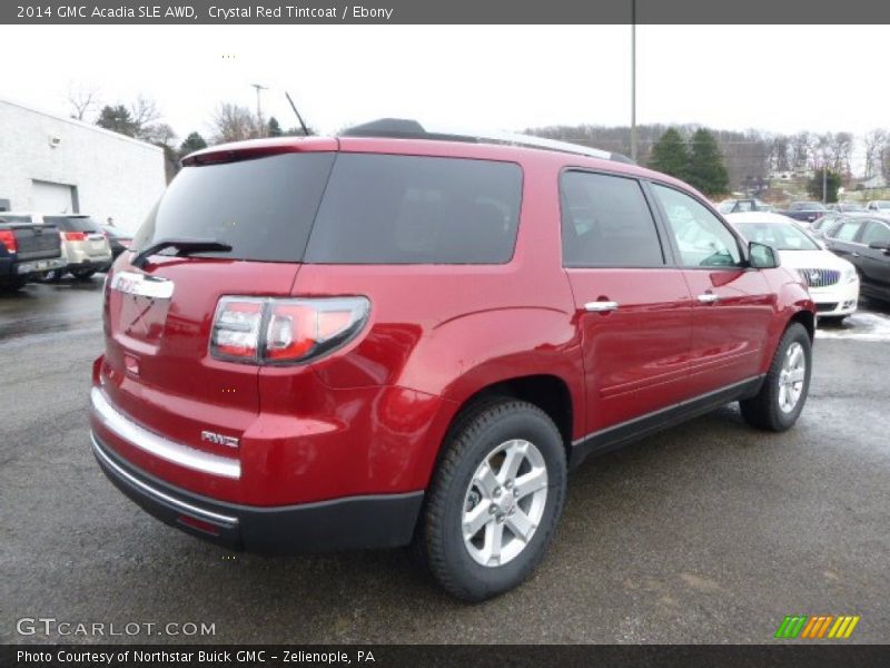 Crystal Red Tintcoat / Ebony 2014 GMC Acadia SLE AWD