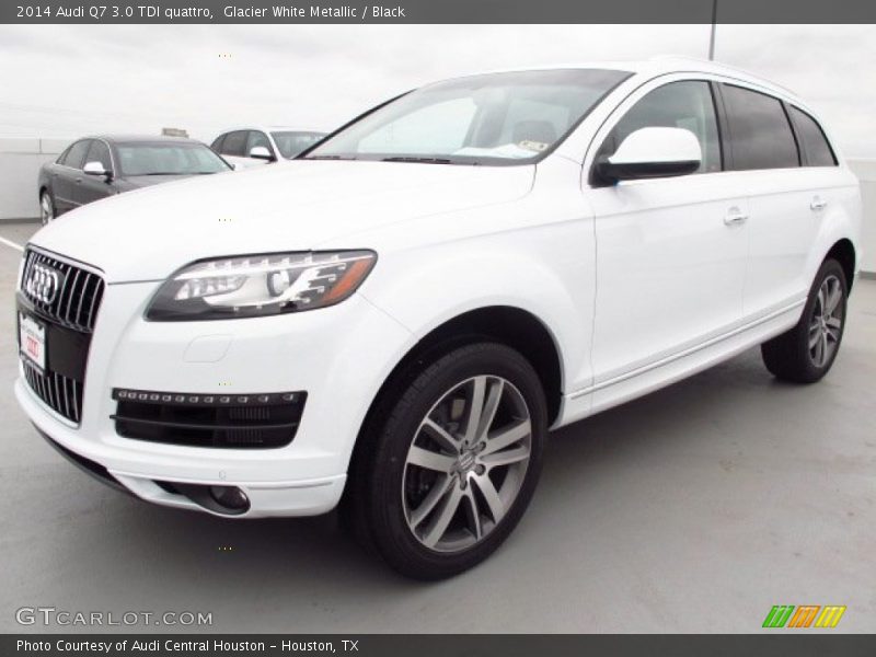 Glacier White Metallic / Black 2014 Audi Q7 3.0 TDI quattro