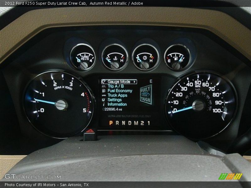  2012 F250 Super Duty Lariat Crew Cab Lariat Crew Cab Gauges