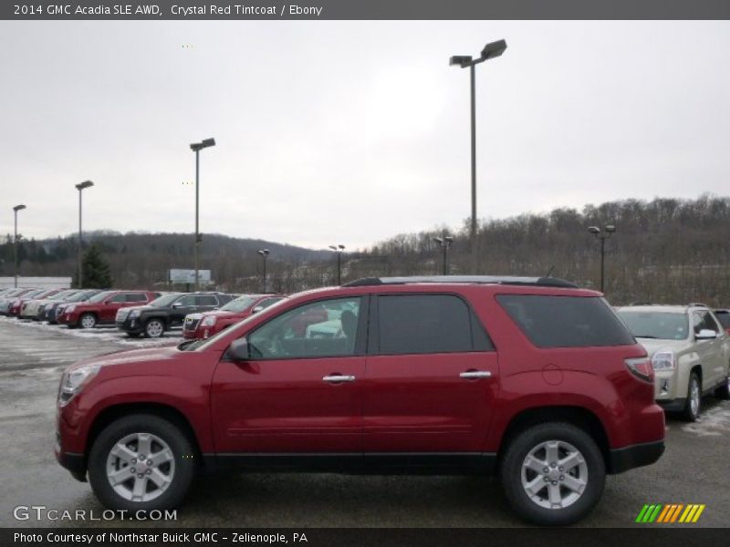 Crystal Red Tintcoat / Ebony 2014 GMC Acadia SLE AWD