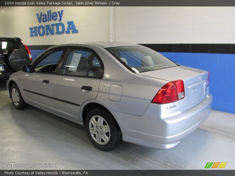 Satin Silver Metallic / Gray 2004 Honda Civic Value Package Sedan