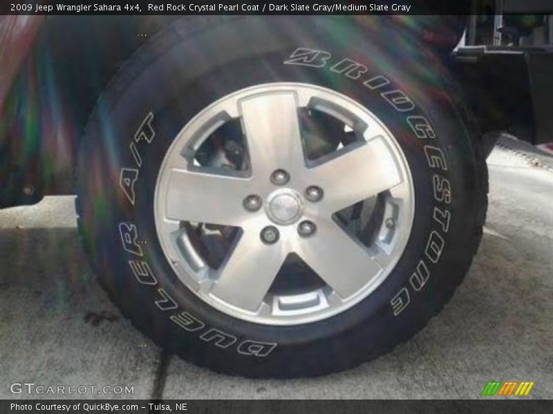 Red Rock Crystal Pearl Coat / Dark Slate Gray/Medium Slate Gray 2009 Jeep Wrangler Sahara 4x4