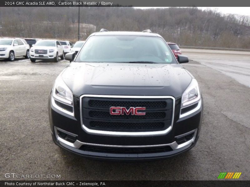 Carbon Black Metallic / Ebony 2014 GMC Acadia SLE AWD
