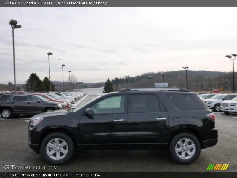 Carbon Black Metallic / Ebony 2014 GMC Acadia SLE AWD