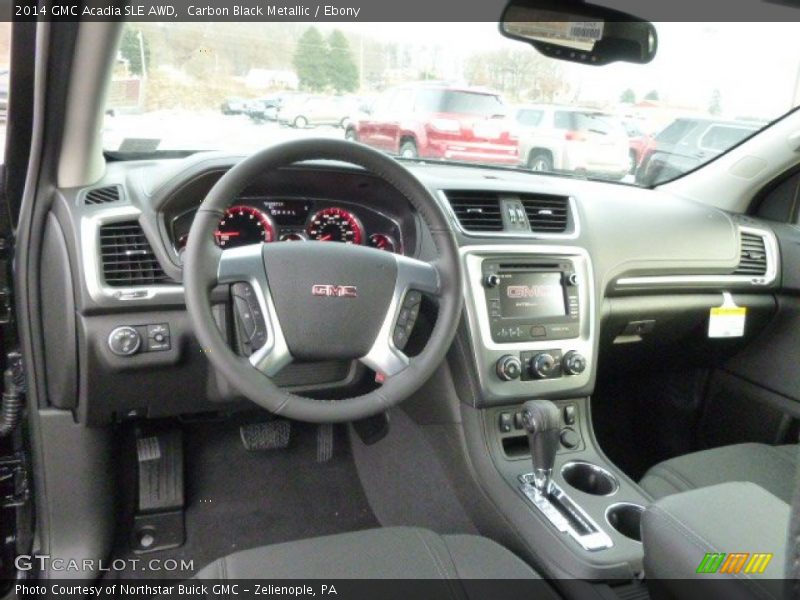 Carbon Black Metallic / Ebony 2014 GMC Acadia SLE AWD