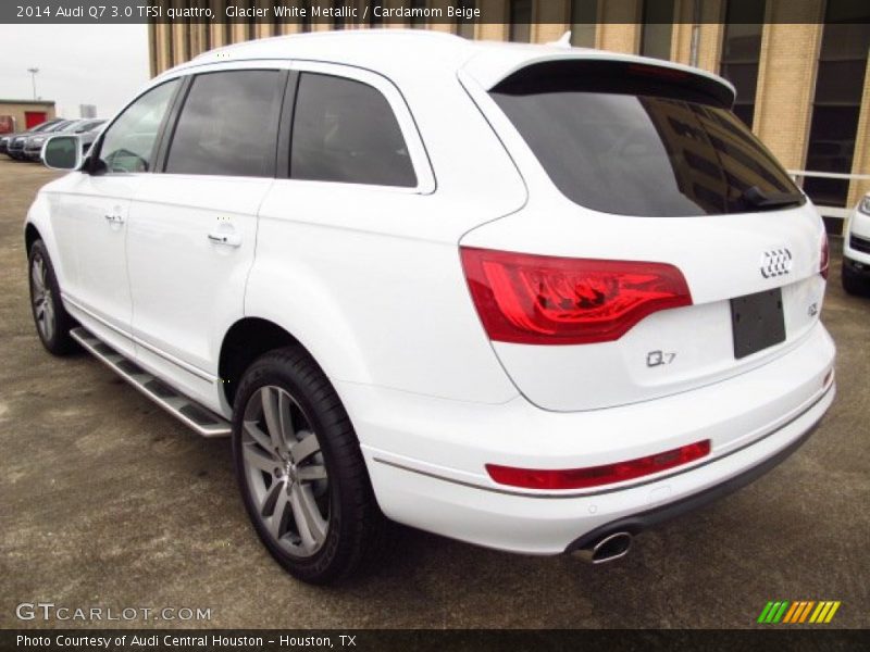 Glacier White Metallic / Cardamom Beige 2014 Audi Q7 3.0 TFSI quattro