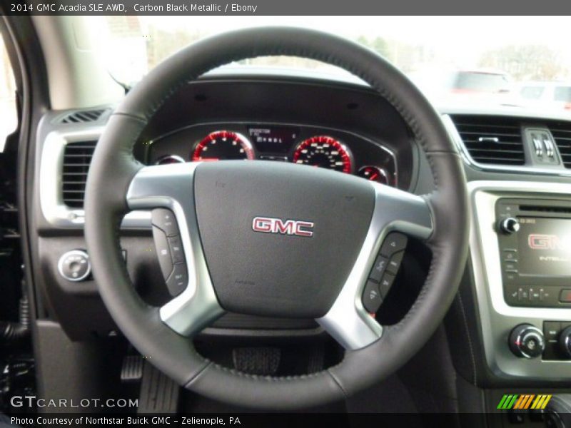 Carbon Black Metallic / Ebony 2014 GMC Acadia SLE AWD
