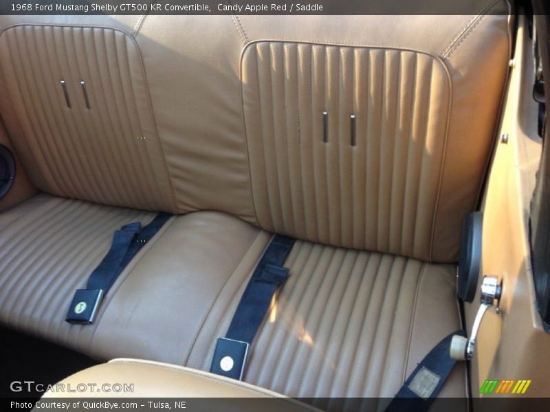 Rear Seat of 1968 Mustang Shelby GT500 KR Convertible
