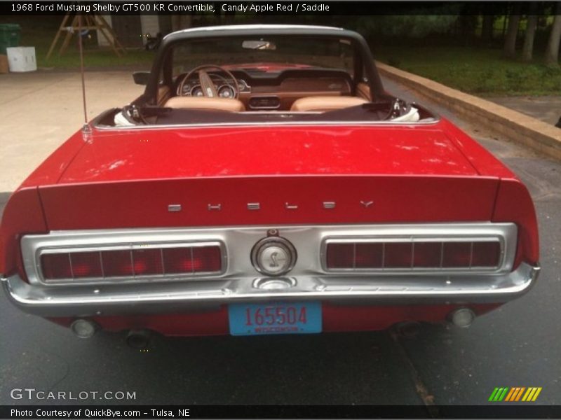 Candy Apple Red / Saddle 1968 Ford Mustang Shelby GT500 KR Convertible