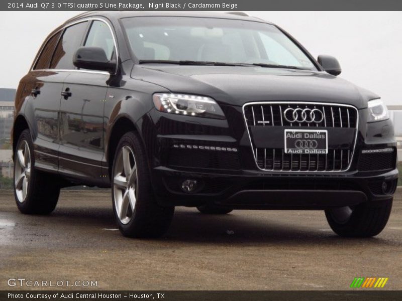 Night Black / Cardamom Beige 2014 Audi Q7 3.0 TFSI quattro S Line Package