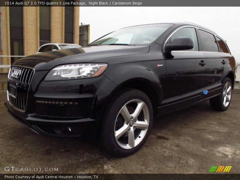 Night Black / Cardamom Beige 2014 Audi Q7 3.0 TFSI quattro S Line Package