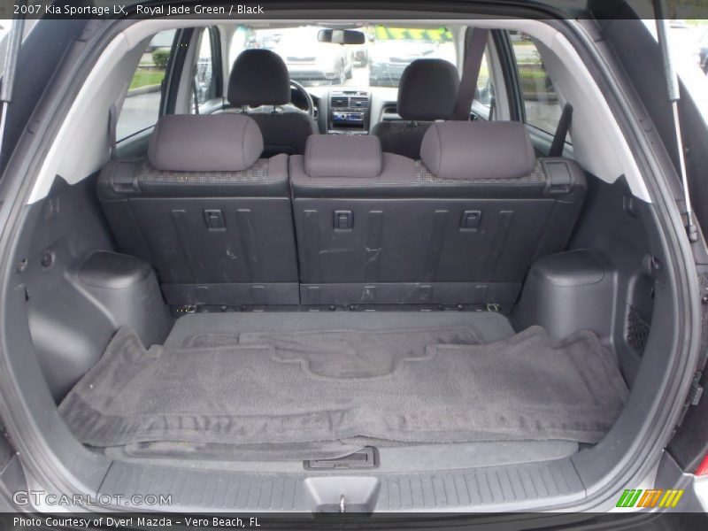 Royal Jade Green / Black 2007 Kia Sportage LX