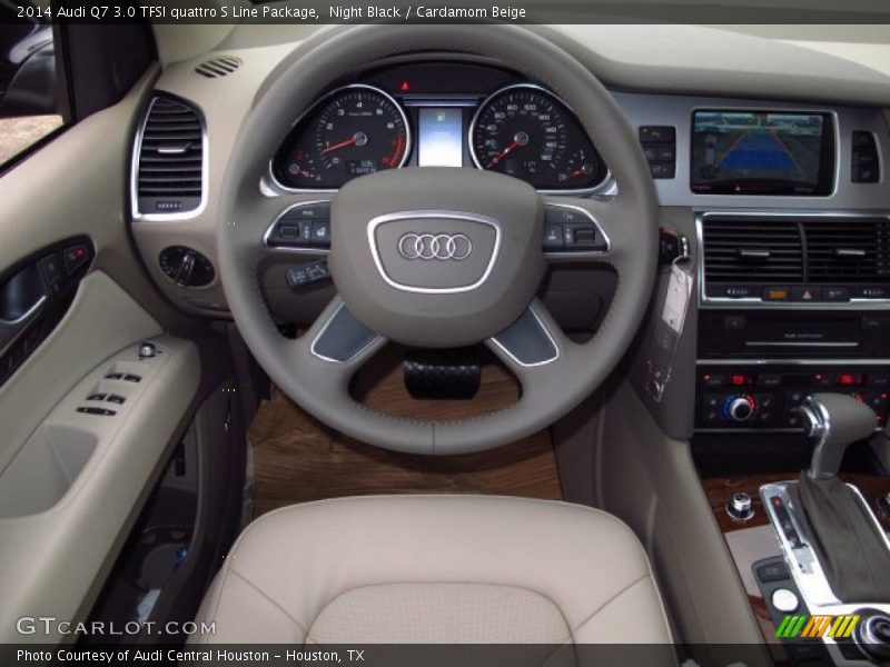 Night Black / Cardamom Beige 2014 Audi Q7 3.0 TFSI quattro S Line Package