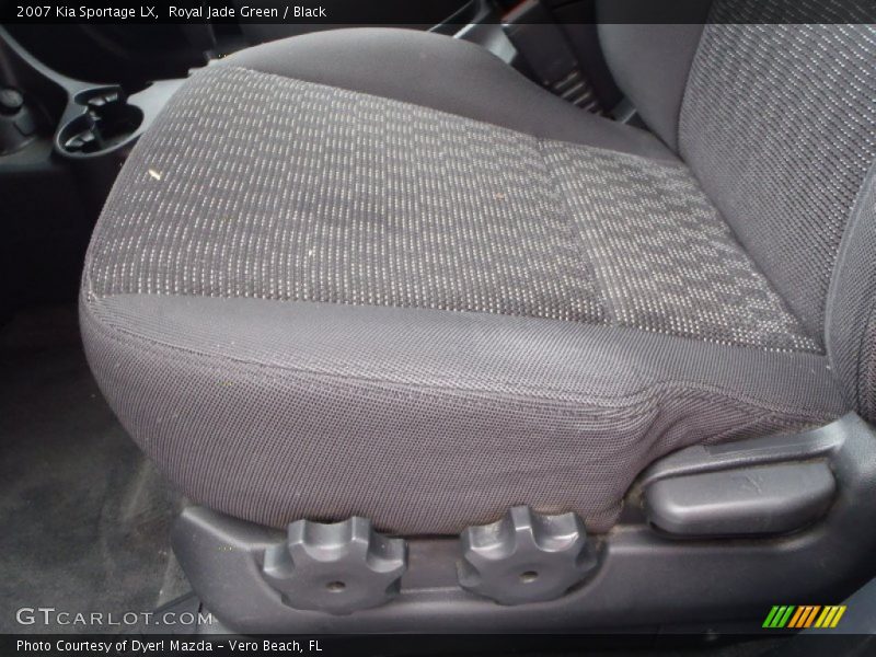 Royal Jade Green / Black 2007 Kia Sportage LX