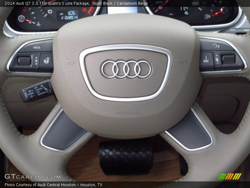 Night Black / Cardamom Beige 2014 Audi Q7 3.0 TFSI quattro S Line Package