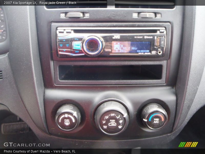 Royal Jade Green / Black 2007 Kia Sportage LX