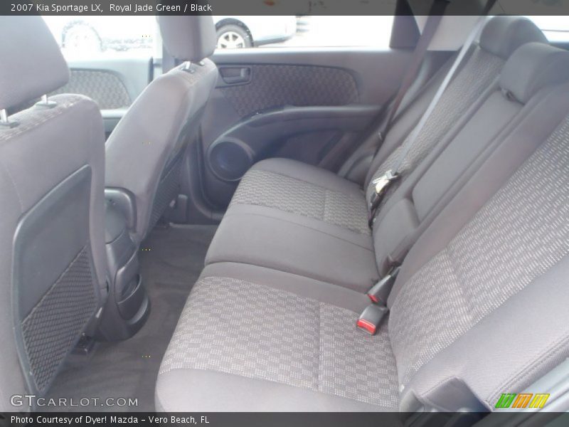 Royal Jade Green / Black 2007 Kia Sportage LX