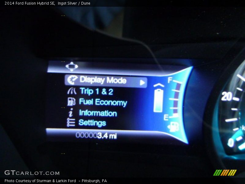 Ingot Silver / Dune 2014 Ford Fusion Hybrid SE