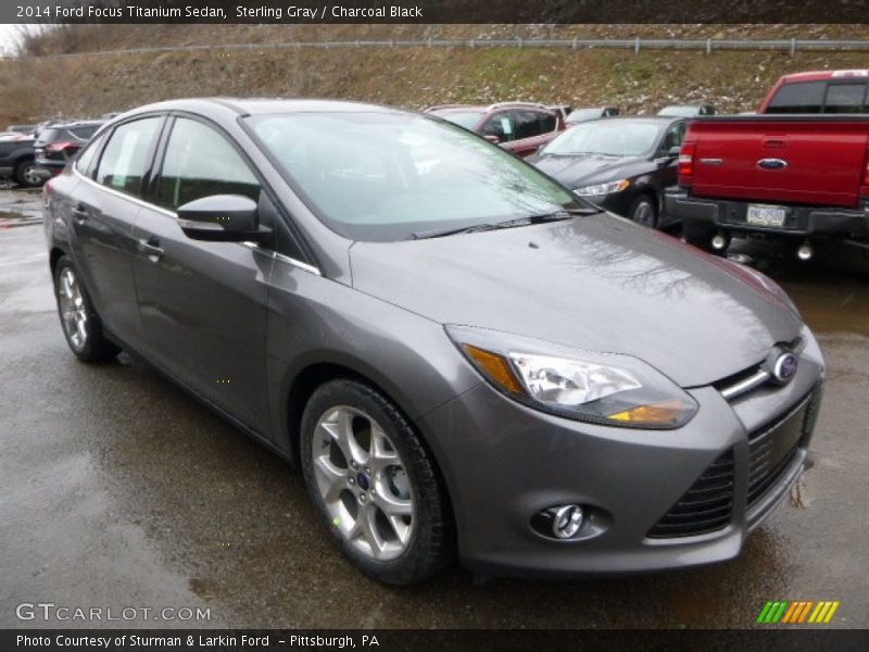 Sterling Gray / Charcoal Black 2014 Ford Focus Titanium Sedan