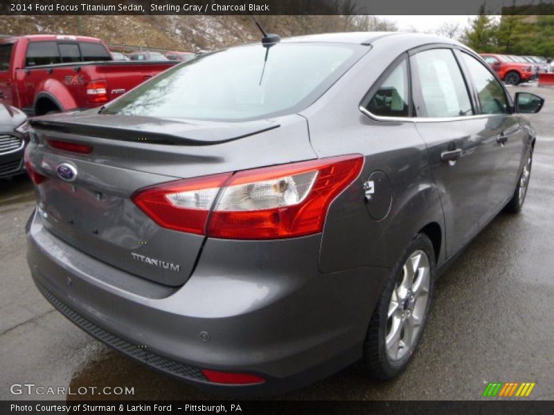 Sterling Gray / Charcoal Black 2014 Ford Focus Titanium Sedan