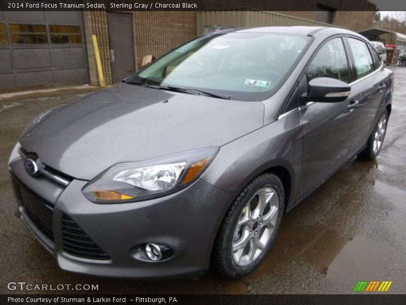 Sterling Gray / Charcoal Black 2014 Ford Focus Titanium Sedan