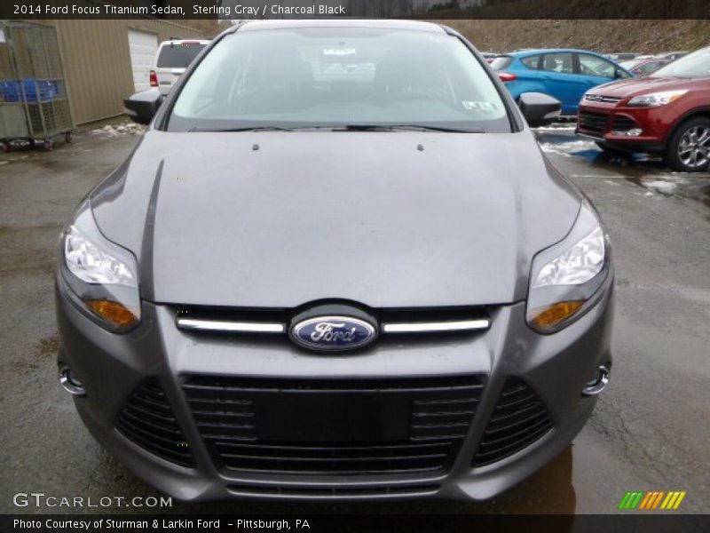 Sterling Gray / Charcoal Black 2014 Ford Focus Titanium Sedan