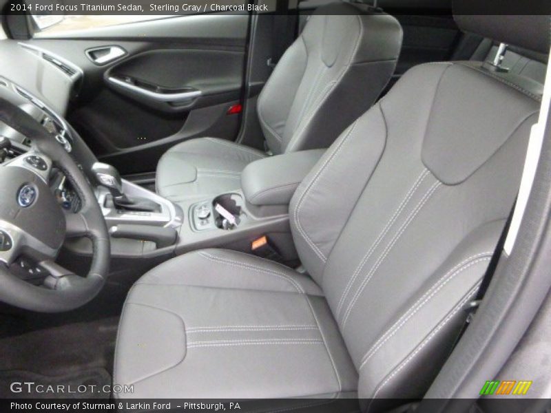 Sterling Gray / Charcoal Black 2014 Ford Focus Titanium Sedan