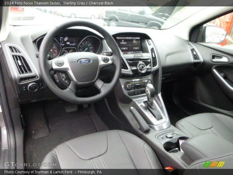 Sterling Gray / Charcoal Black 2014 Ford Focus Titanium Sedan