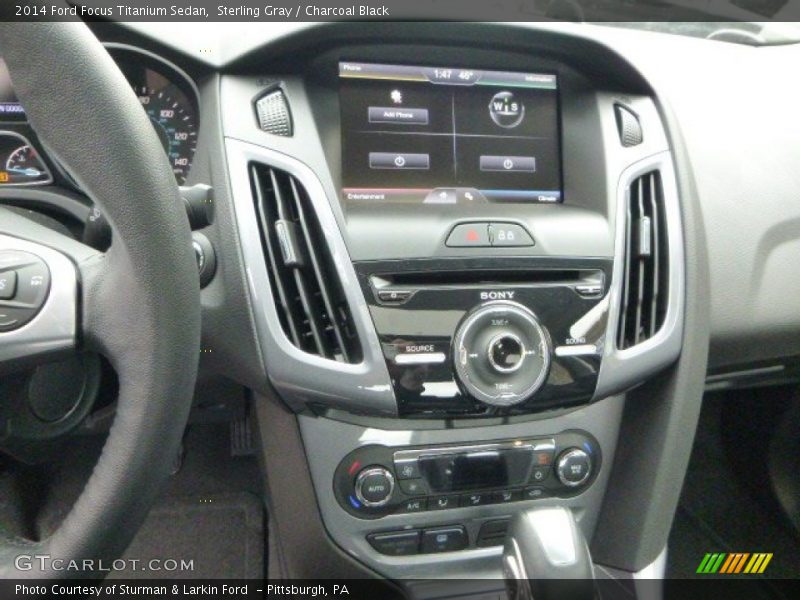 Sterling Gray / Charcoal Black 2014 Ford Focus Titanium Sedan