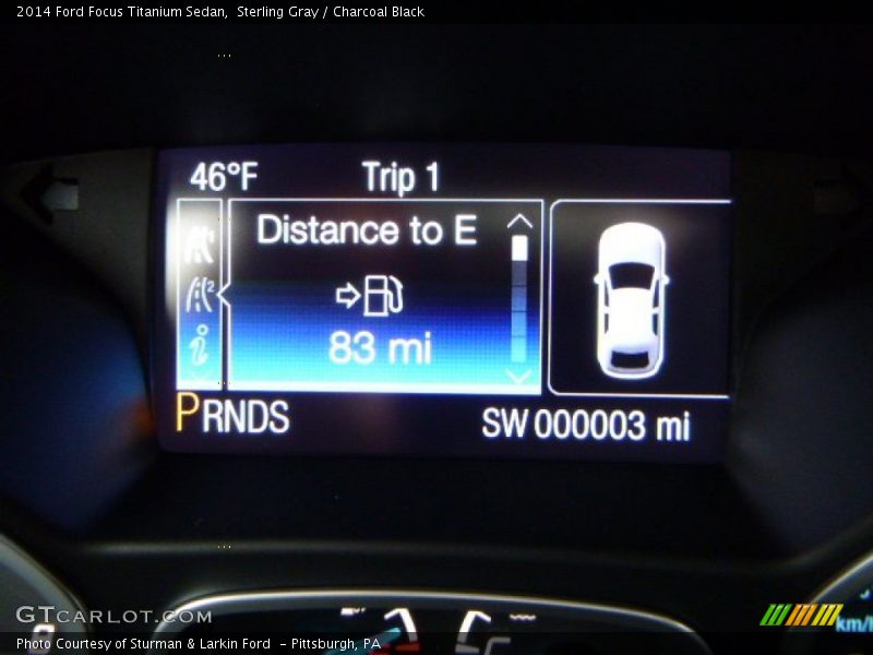Sterling Gray / Charcoal Black 2014 Ford Focus Titanium Sedan