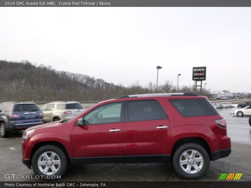 Crystal Red Tintcoat / Ebony 2014 GMC Acadia SLE AWD