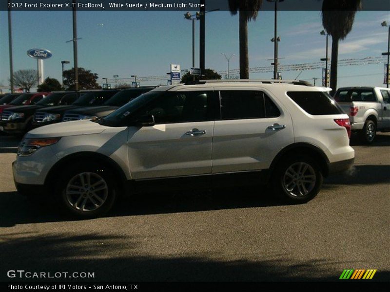 White Suede / Medium Light Stone 2012 Ford Explorer XLT EcoBoost