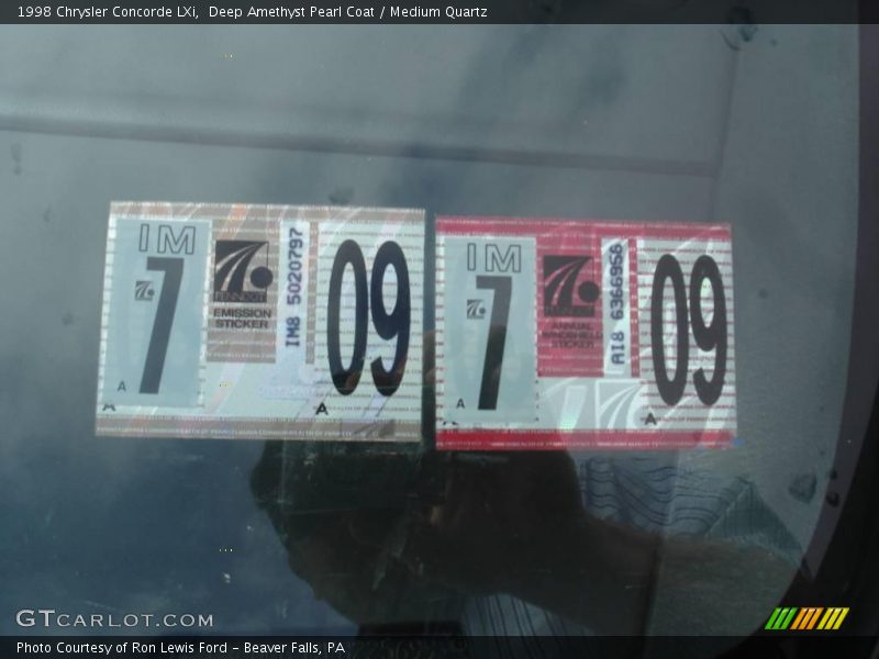 Deep Amethyst Pearl Coat / Medium Quartz 1998 Chrysler Concorde LXi