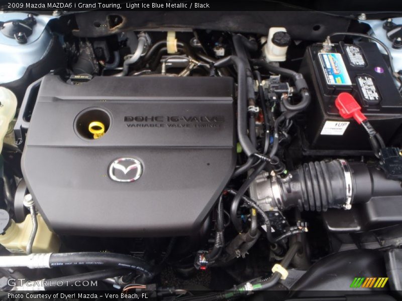 Light Ice Blue Metallic / Black 2009 Mazda MAZDA6 i Grand Touring
