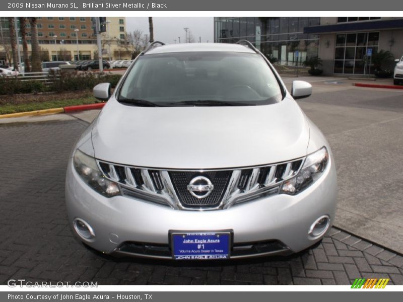 Brilliant Silver Metallic / Black 2009 Nissan Murano SL