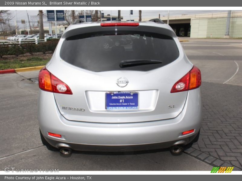 Brilliant Silver Metallic / Black 2009 Nissan Murano SL