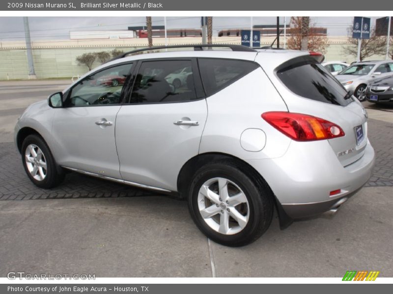 Brilliant Silver Metallic / Black 2009 Nissan Murano SL