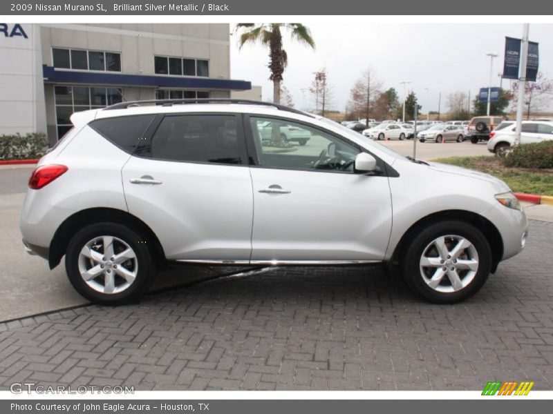 Brilliant Silver Metallic / Black 2009 Nissan Murano SL