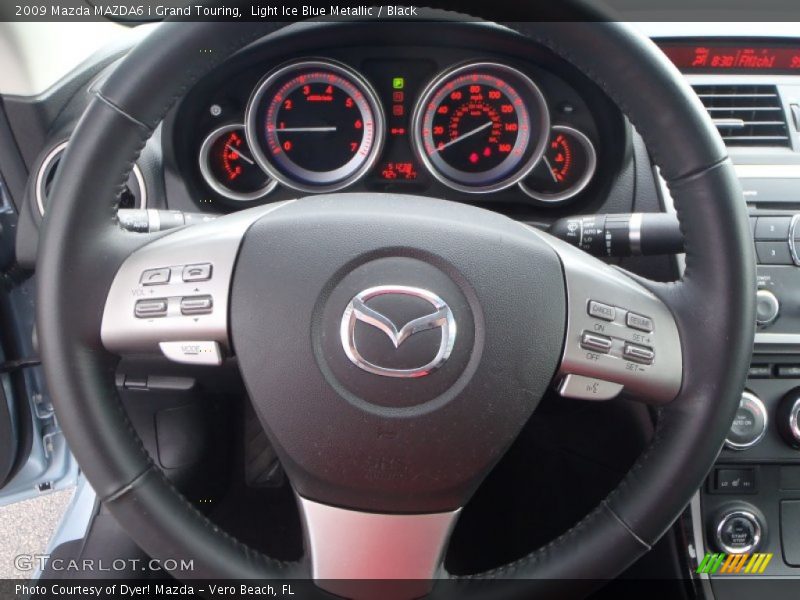 Light Ice Blue Metallic / Black 2009 Mazda MAZDA6 i Grand Touring