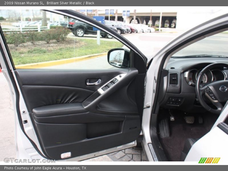 Brilliant Silver Metallic / Black 2009 Nissan Murano SL