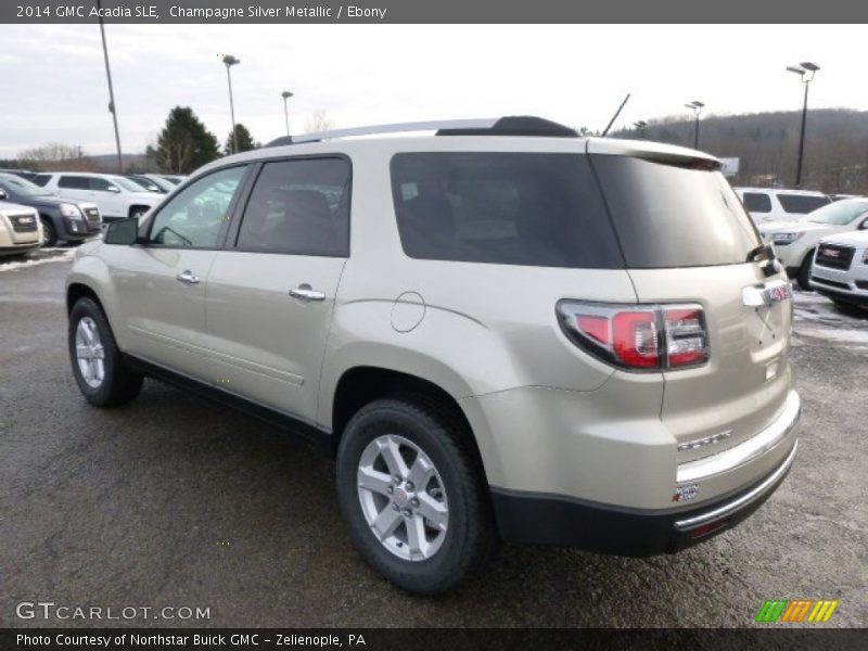Champagne Silver Metallic / Ebony 2014 GMC Acadia SLE