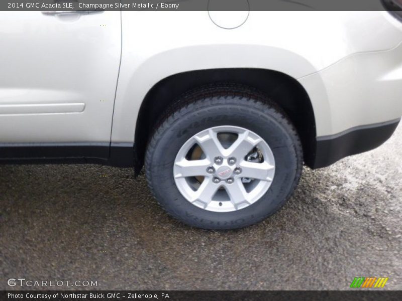 Champagne Silver Metallic / Ebony 2014 GMC Acadia SLE