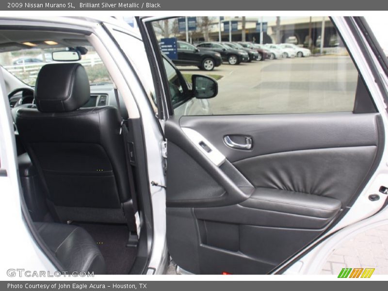 Brilliant Silver Metallic / Black 2009 Nissan Murano SL