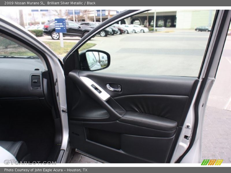 Brilliant Silver Metallic / Black 2009 Nissan Murano SL