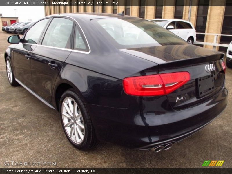 Moonlight Blue Metallic / Titanium Grey 2014 Audi A4 2.0T Sedan