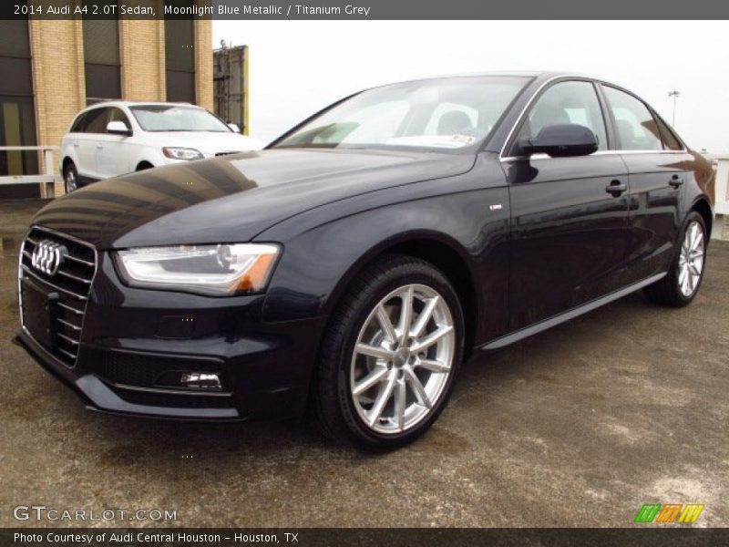 Moonlight Blue Metallic / Titanium Grey 2014 Audi A4 2.0T Sedan