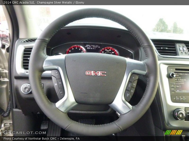 Champagne Silver Metallic / Ebony 2014 GMC Acadia SLE