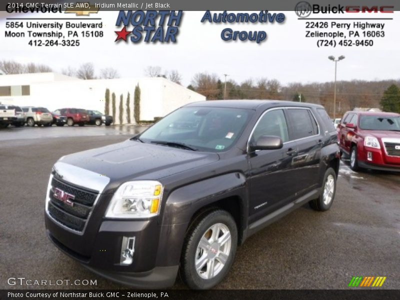 Iridium Metallic / Jet Black 2014 GMC Terrain SLE AWD