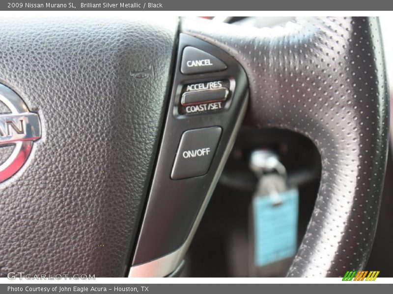 Brilliant Silver Metallic / Black 2009 Nissan Murano SL